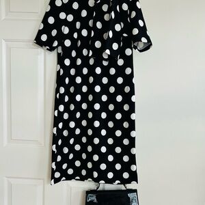 Shelby & Palmer Black Dress with White Dots